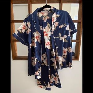 Cute silky set for studying or lounging